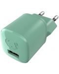 Зарядно устройство Fresh N Rebel - Mini, USB-A, 12W, зелено - 1t