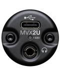 Адаптер за микрофон Shure - MVX2U, XLR/USB, черен - 4t