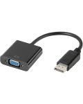 Адаптер Vivanco - 45519, DisplayPort/VGA, 0.15 m, черен - 1t