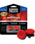 Аксесоар KontrolFreek - Performance Thumbsticks FPS Freek Inferno, червен/черен (PS4/PS5) - 1t
