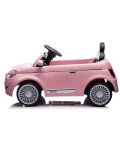 Акумулаторна кола Chipolino - Fiat 500, розова - 3t
