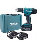 Акумулаторен винтоверт Makita - DDF453RFE3, 18V, 3.0 Ah, 2xBL1830B - 4t