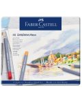 Акварелни моливи Faber-Castell Goldfaber Aqua - 48 цвята, в метална кутия - 1t