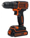 Акумулаторен винтоверт Black & Decker - 18V, 30Nm, с батерия, зарядно и аксесоари - 2t