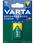 Акумулаторна батерия VARTA - Recharгe Accu Power, 9V, 1 бр. - 1t