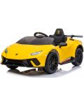 Акумулаторна кола Chipolino - Lamborghini Huracan, жълта, с EVA гуми - 1t