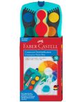 Акварелни бои Faber-Castell Connector - 12 цвята, тюркоазена палитра - 2t