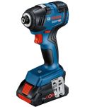 Акумулаторен ударен гайковерт Bosch - Professional GDR 18V-200, 2 x GBA 18V - 2t