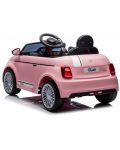 Акумулаторна кола Chipolino - Fiat 500, розова - 4t