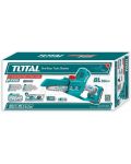 Акумулаторен мини верижен трион TOTAL - Industrial, 15 cm, 2x20V/2Ah - 10t