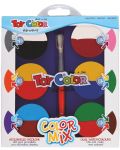 Акварелна боя Toy Color - Mix, 6 + 6 цвята, Ф57 mm - 1t