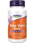 Aloe Vera Gels, 100 капсули, Now - 1t
