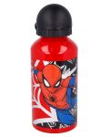 Алуминиева бутилка Stor - Spiderman, 400 ml - 1t