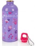 Алуминиева бутилка за вода Gabol Violet - 600 ml - 2t