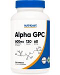 Alpha GPC, 120 капсули, Nutricost - 1t