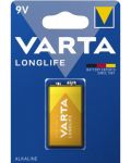 Алкална батерия VARTA - Longlife, 9V, 1 бр. - 1t