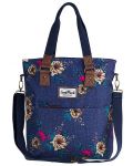 Чанта за рамо Cool Pack Amber - Blue Denim Flowers - 1t