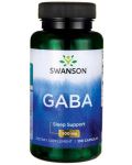 GABA, 500 mg, 100 капсули, Swanson - 1t