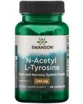 N-Acetyl L-Tyrosine, 350 mg, 60 капсули, Swanson - 1t