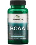 BCAA, 100 капсули, Swanson - 1t