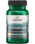 L-Glutathione, 100 mg, 100 капсули, Swanson - 1t