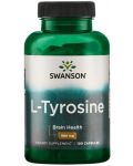 L-Tyrosine, 500 mg, 100 капсули, Swanson - 1t