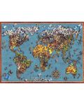 Пъзел Anatolian от 1000 части -  Световна карта с пеперуди, Гари Уолтън - 2t