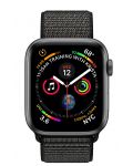 Смарт часовник Apple S4 - 44mm, сив, черен loop - 3t