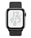Смарт часовник Apple Nike + S4 - 44mm, сив, черен sport loop - 2t