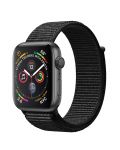 Смарт часовник Apple S4 - 44mm, сив, черен loop - 1t