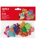 Комплект фигурки Apli - Подаръци, от филц, двупластови, 18 броя - 1t