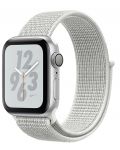 Смарт часовник Apple Nike + S4 - 40mm, сребрист, summite white sport loop - 1t
