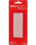 Лепилни пръчки силикон Apli – ø 7.5 х 100 mm, 10 броя - 1t