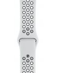 Смарт часовник Apple Nike + S4 - 40mm, сребрист, сребриста/черна силиконова каишка - 3t