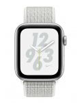 Смарт часовник Apple Nike + S4 - 40mm, сребрист, summite white sport loop - 2t