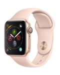Смарт часовник Apple S4 - 40mm, розов, pink sand силиконова каишка - 1t