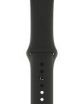 Смарт часовник Apple S4 - 44mm, сив, черна силиконова каишка - 4t