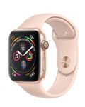 Смарт часовник Apple S4 - 44mm, розов, pink sand силиконова каишка - 1t