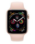 Смарт часовник Apple S4 - 44mm, розов, pink sand силиконова каишка - 3t