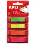 Индекс листчета APLI, 4 неонови цвята, 12 х 45 mm, 160 броя - 1t