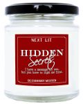 Ароматна свещ Next Lit Hidden Secrets - Ще си имаме момче, на английски език - 1t