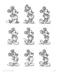 Арт принт Pyramid Disney: Mickey Mouse - Sketched Multi - 1t