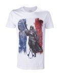 Тениска Assassin's Creed Unity - French Flag with Arno, бяла - 1t