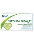 Ацетизал Кардио, 75 mg, 100 таблетки, Teva - 1t