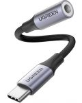 Аудио кабел Ugreen - AV161, USB-C/жак 3.5 mm, 0.1 m, черен - 1t