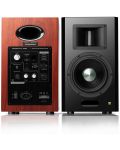 Аудио система Edifier - AirPulse A300 Pro, черна/кафява - 4t