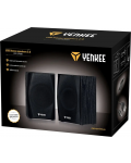 Аудио система Yenkee - 2010BK, 2.0, черна - 4t