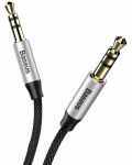 Аудио кабел Baseus - Yiven M30, 2x жак 3.5 mm, 1.5 m, сребрист - 1t