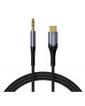 Аудио кабел JoyRoom - SY-A03, жак 3.5 mm/USB-C, 1 m, черен - 1t