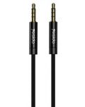 Аудио кабел Yesido - KF234433, жак 3.5 mm/жак 3.5 mm, 1 m, черен - 1t